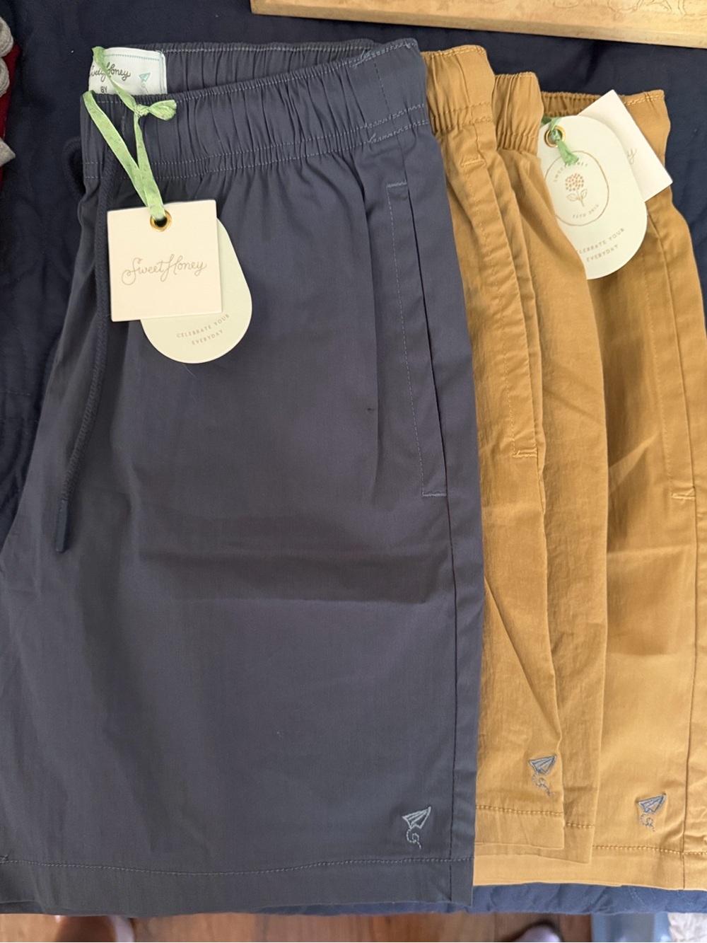 Three pairs of SweetHoney Boys Shorts 8Y